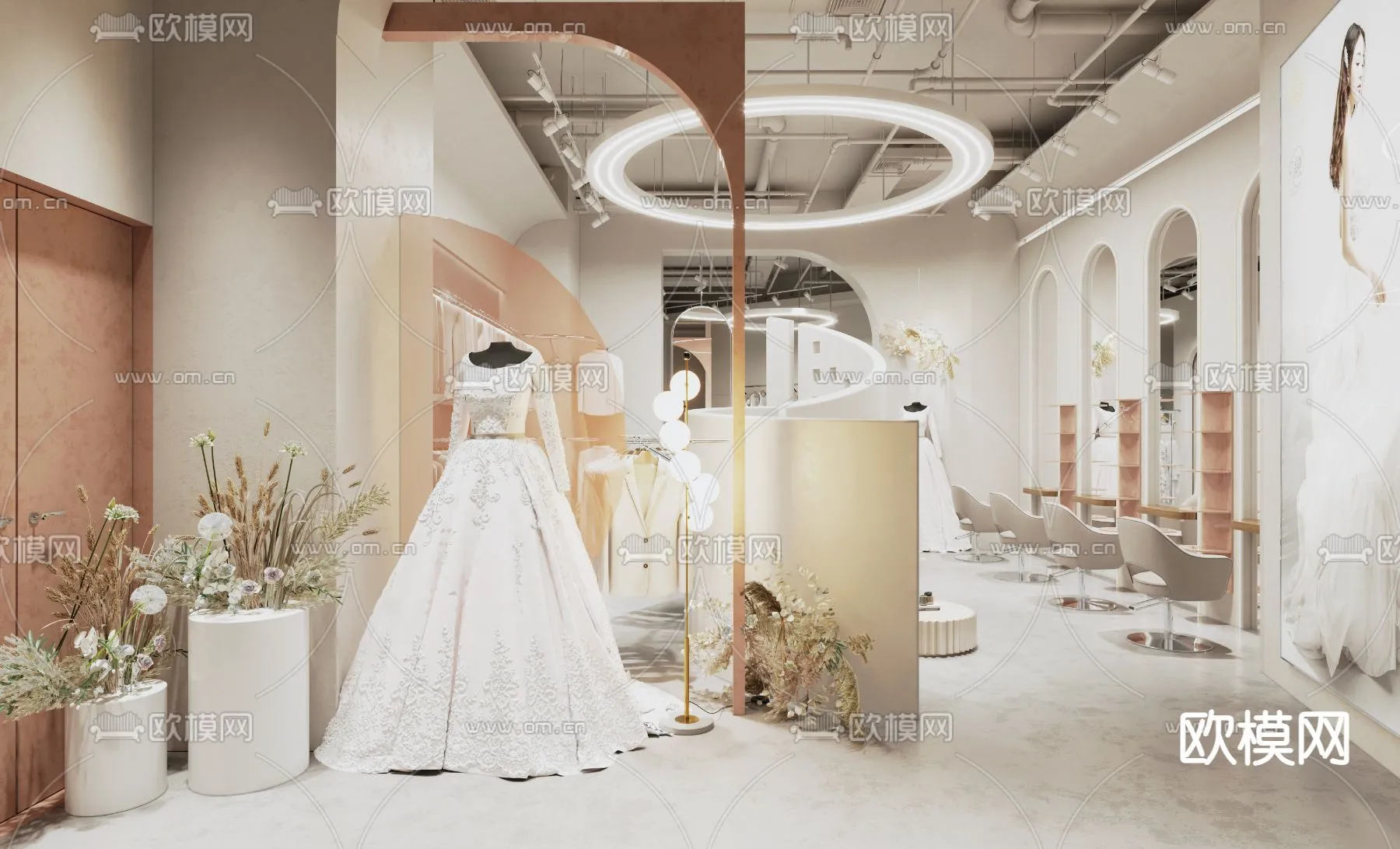 Bridal Shop - Wedding Store - Interior Desgin 3D Scene - 018