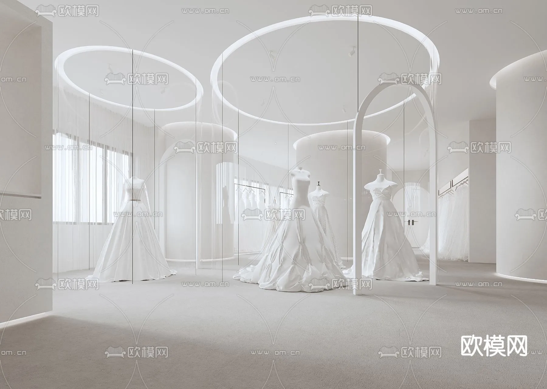 Bridal Shop - Wedding Store - Interior Desgin 3D Scene - 020