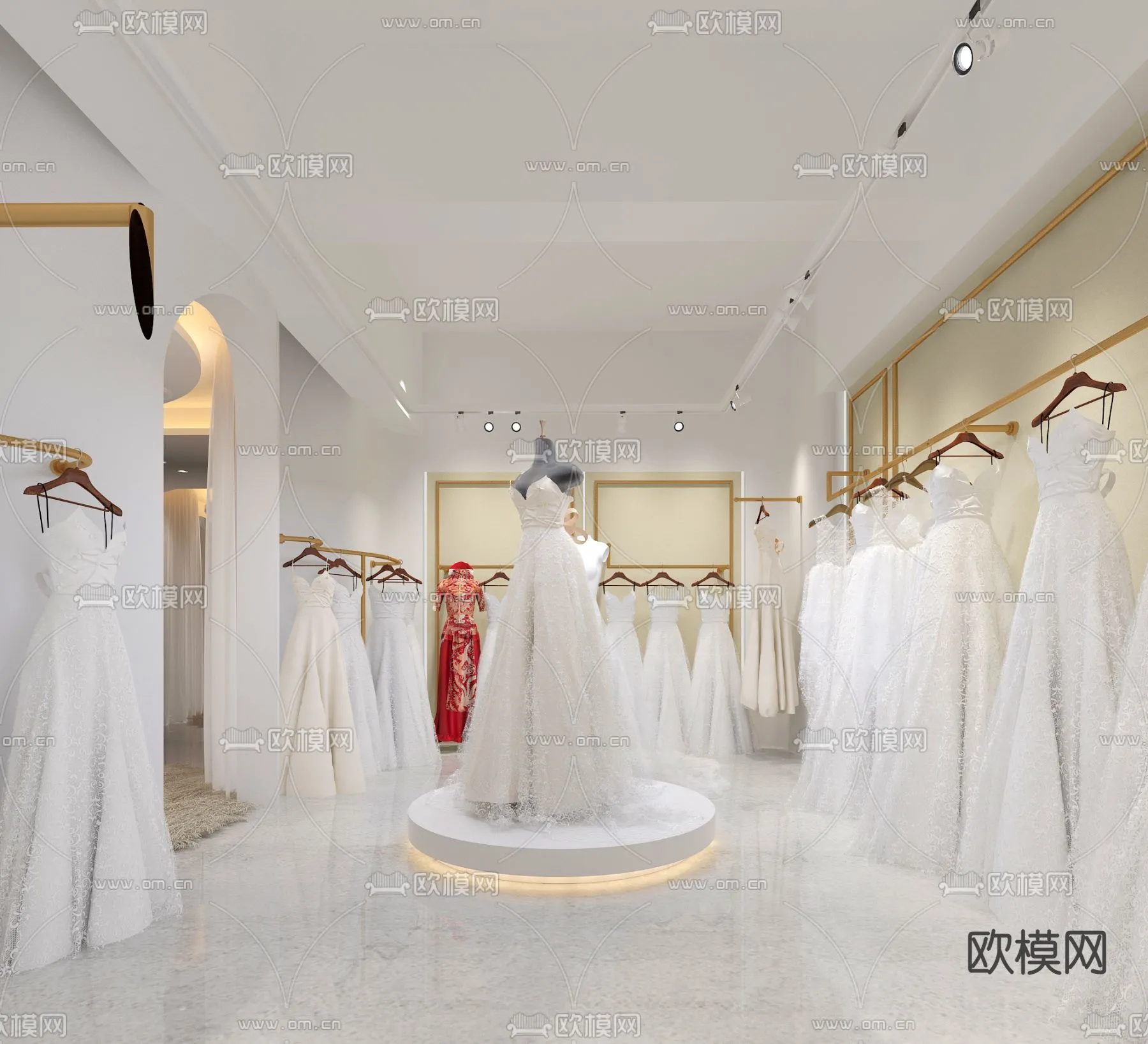 Bridal Shop - Wedding Store - Interior Desgin 3D Scene - 022