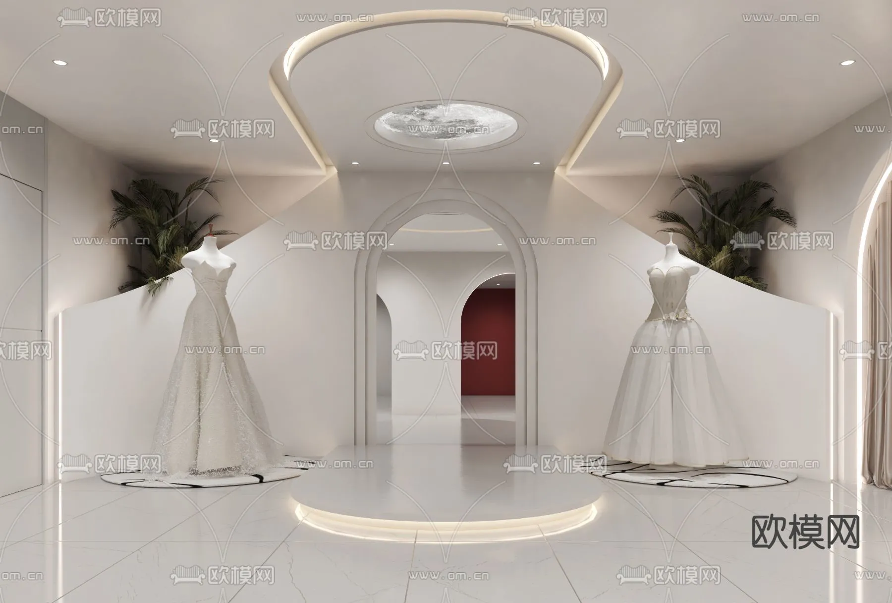 Bridal Shop - Wedding Store - Interior Desgin 3D Scene - 026
