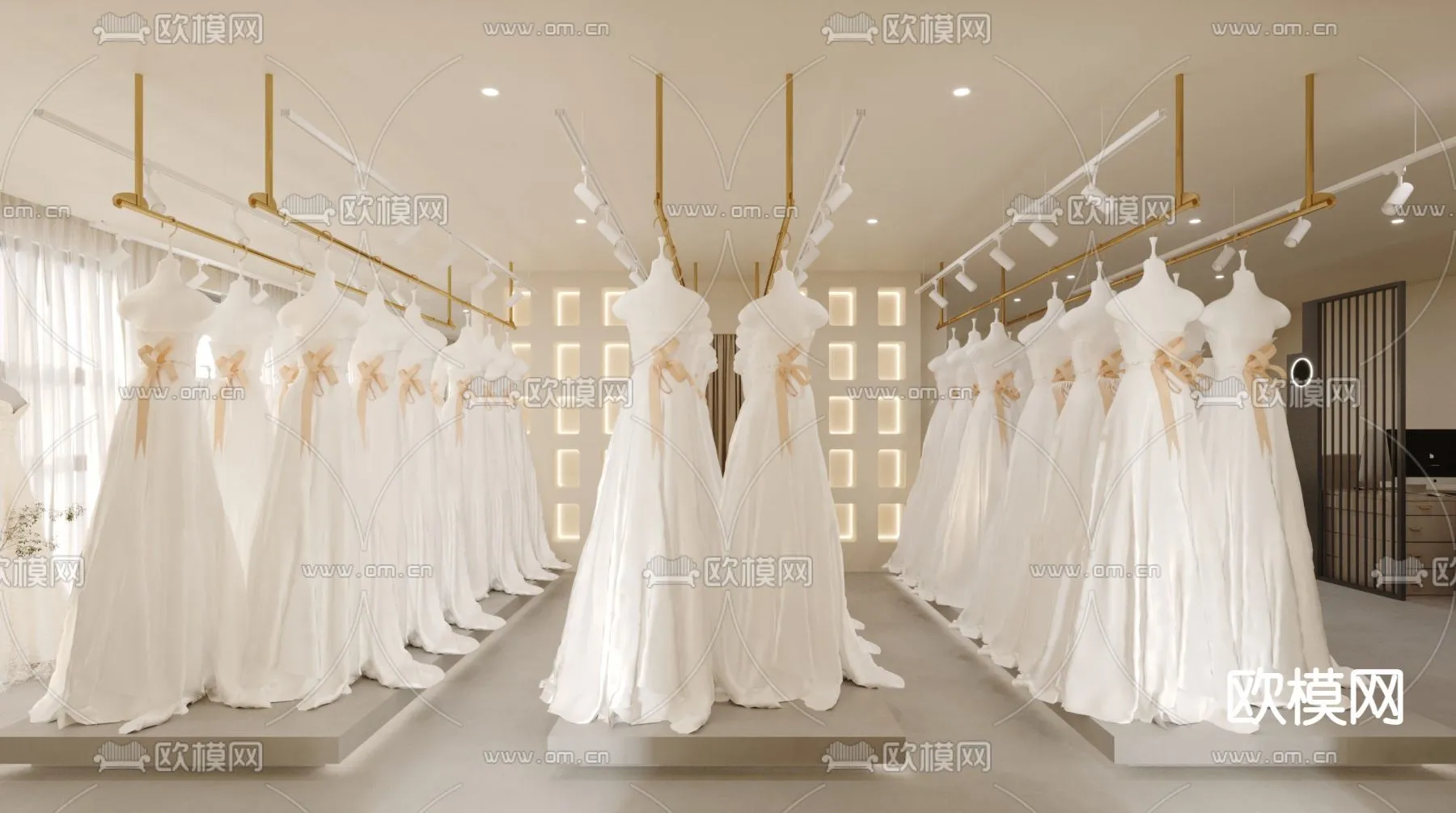 Bridal Shop - Wedding Store - Interior Desgin 3D Scene - 028