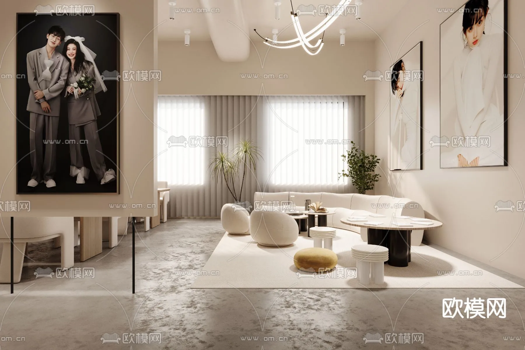 Bridal Shop - Wedding Store - Interior Desgin 3D Scene - 031