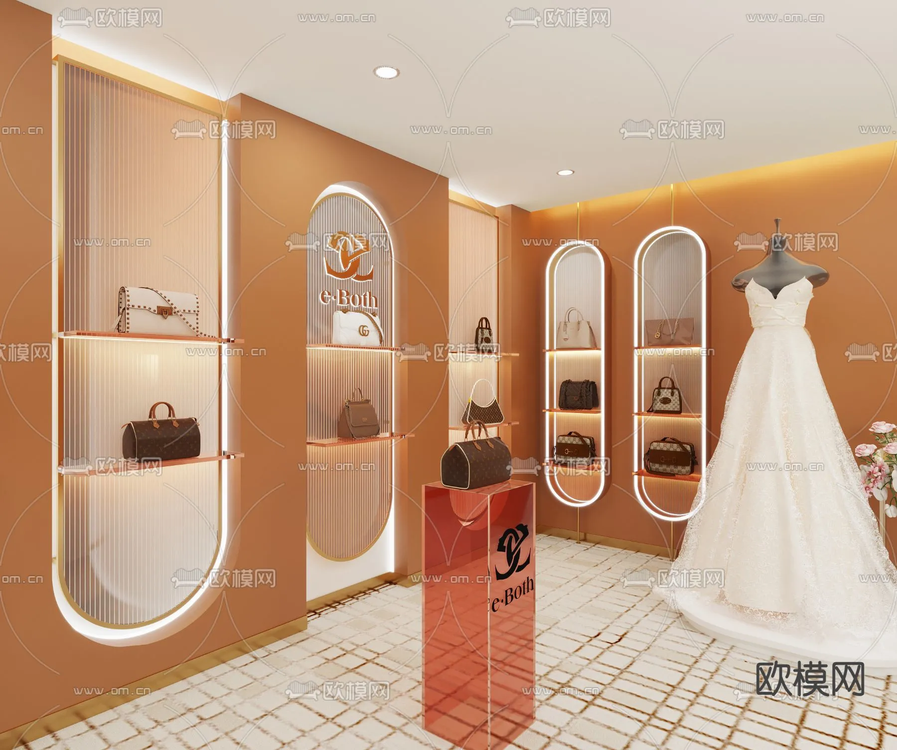 Bridal Shop - Wedding Store - Interior Desgin 3D Scene - 035