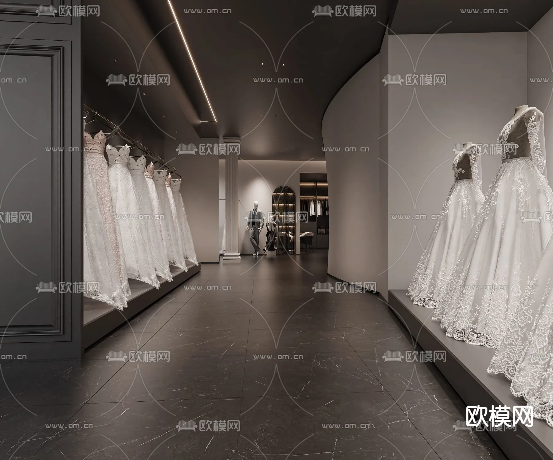 Bridal Shop - Wedding Store - Interior Desgin 3D Scene - 036
