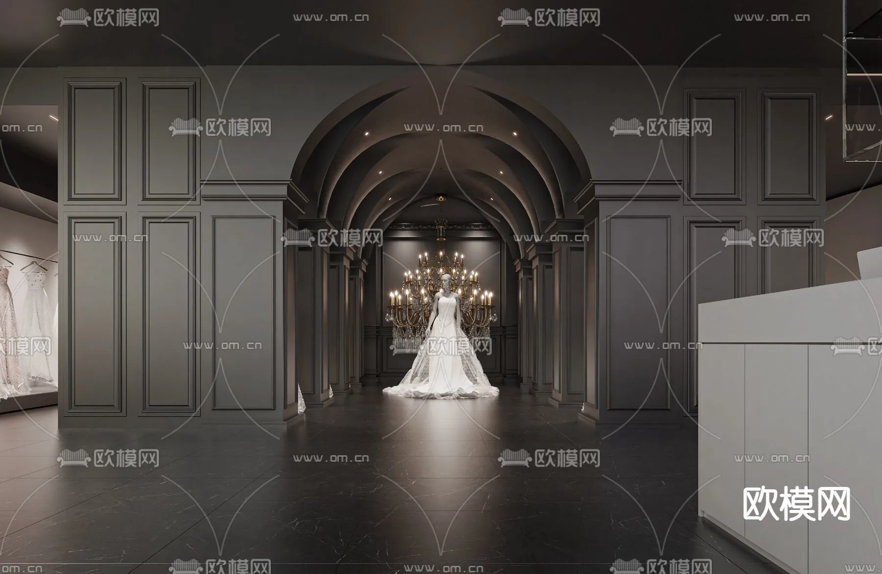 Bridal Shop - Wedding Store - Interior Desgin 3D Scene - 038