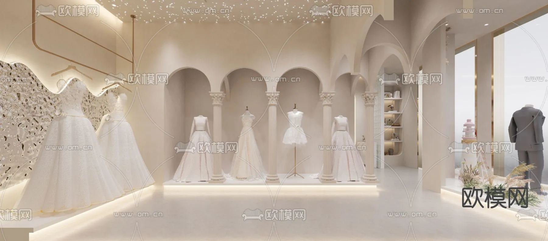 Bridal Shop - Wedding Store - Interior Desgin 3D Scene - 046