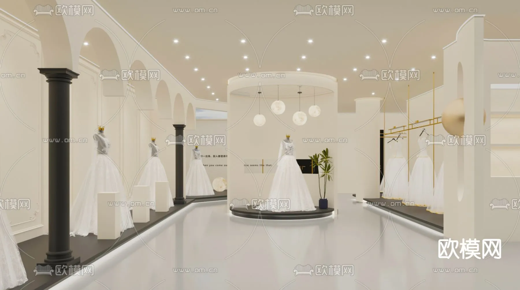Bridal Shop - Wedding Store - Interior Desgin 3D Scene - 048