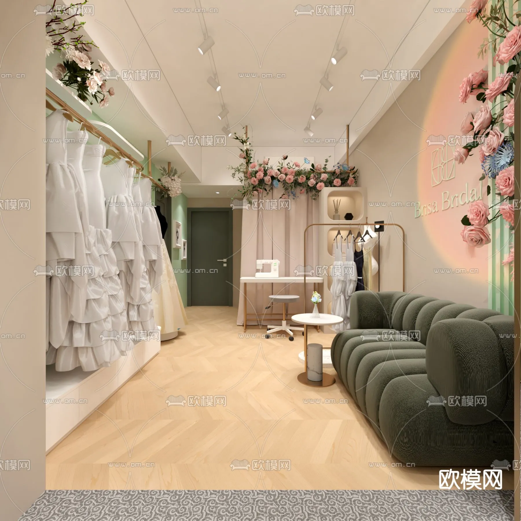 Bridal Shop - Wedding Store - Interior Desgin 3D Scene - 049