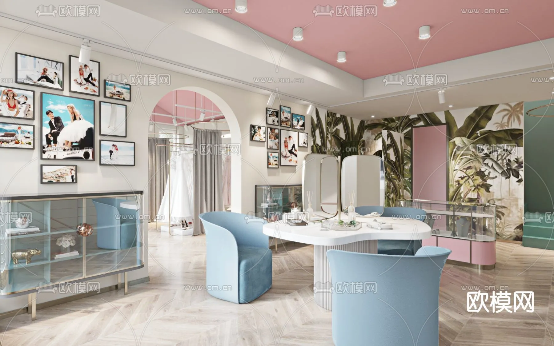 Bridal Shop - Wedding Store - Interior Desgin 3D Scene - 050