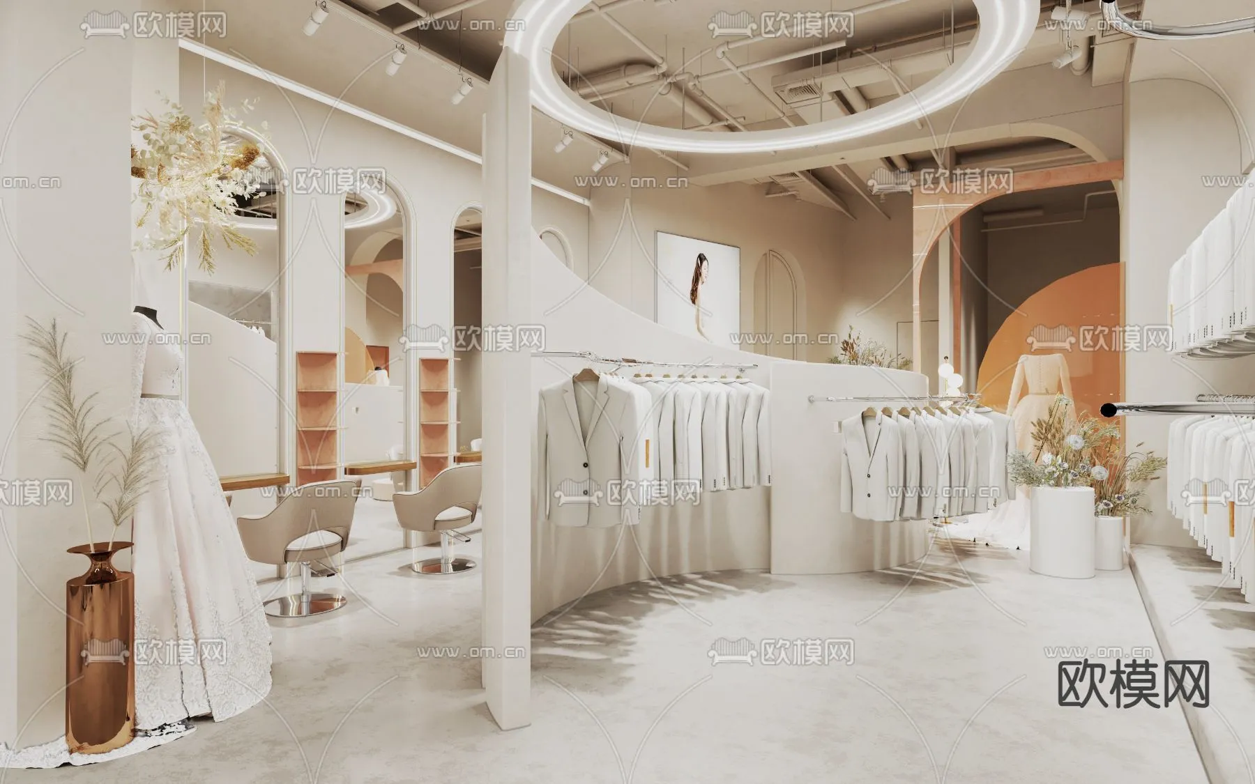 Bridal Shop - Wedding Store - Interior Desgin 3D Scene - 051
