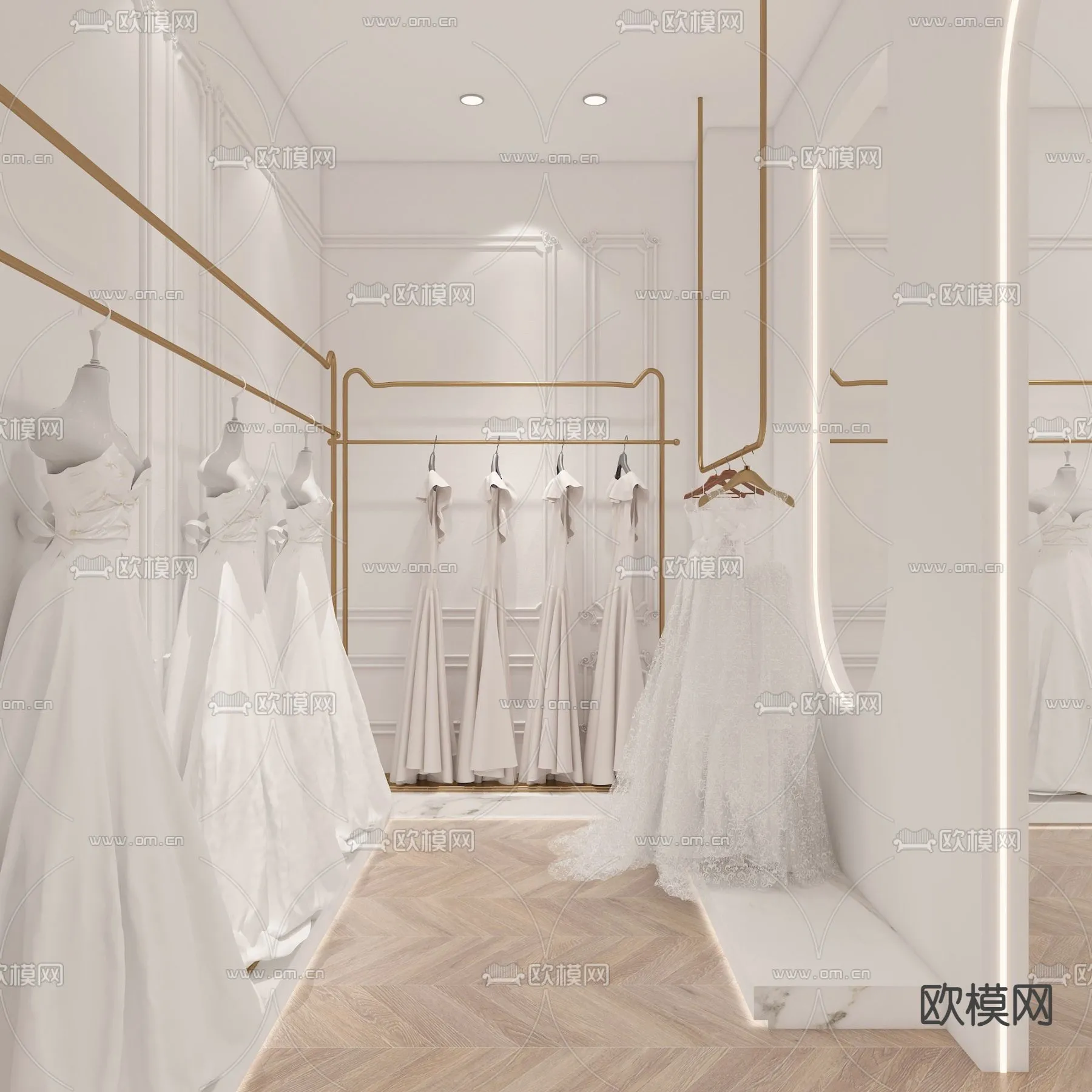 Bridal Shop - Wedding Store - Interior Desgin 3D Scene - 052