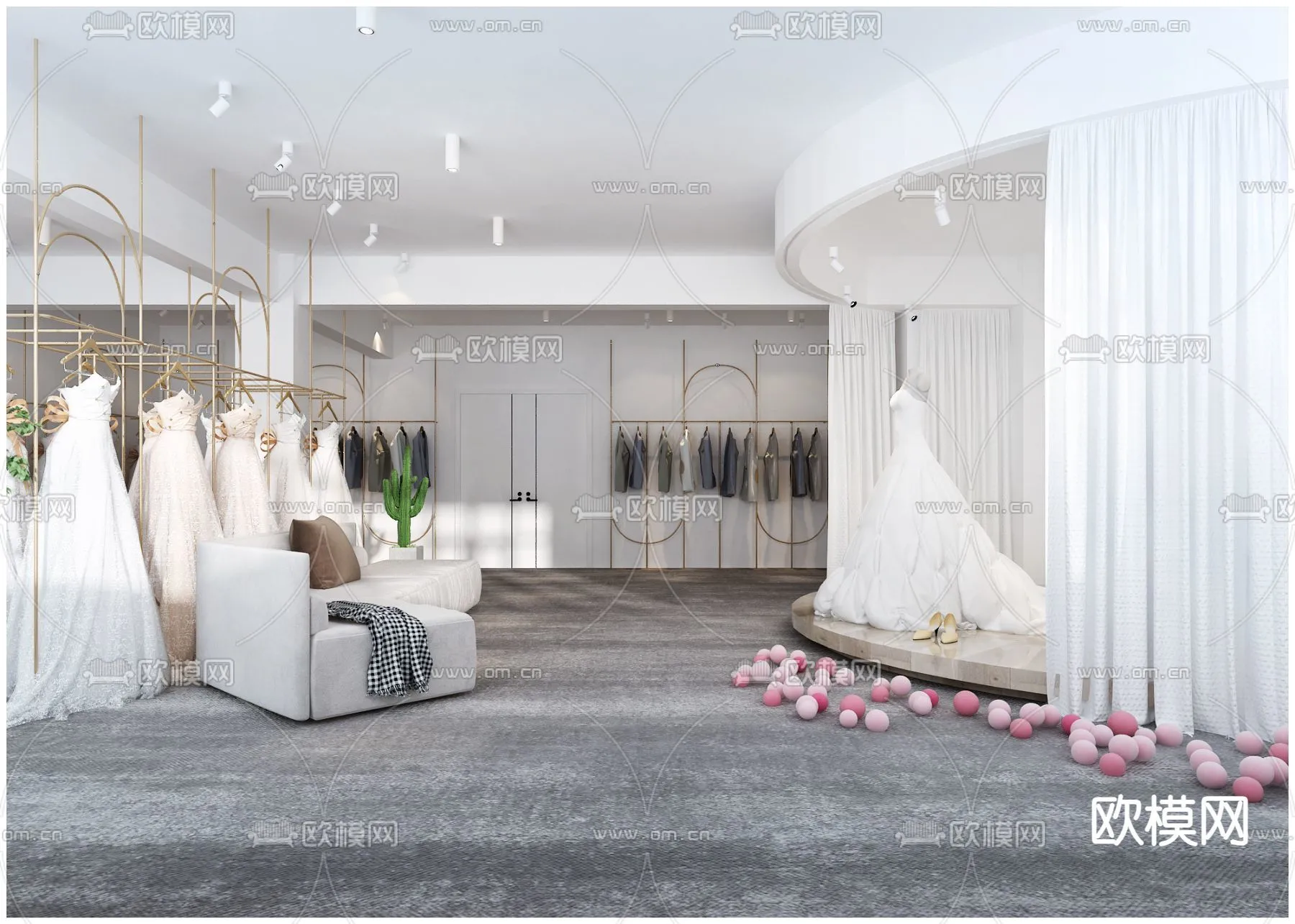 Bridal Shop - Wedding Store - Interior Desgin 3D Scene - 058