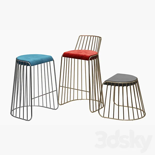 Bride's Veil Bar & Counter Stool by Phase Design Free Download