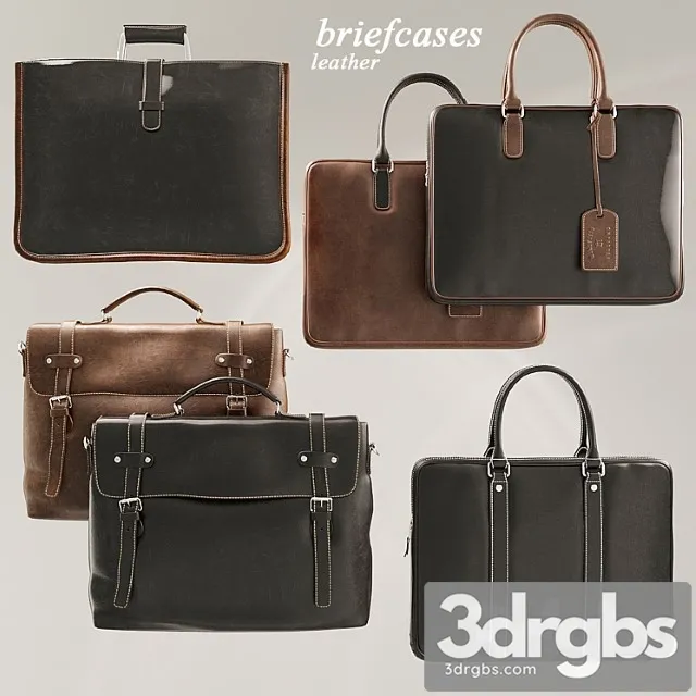 Briefcases set 3D Model Free