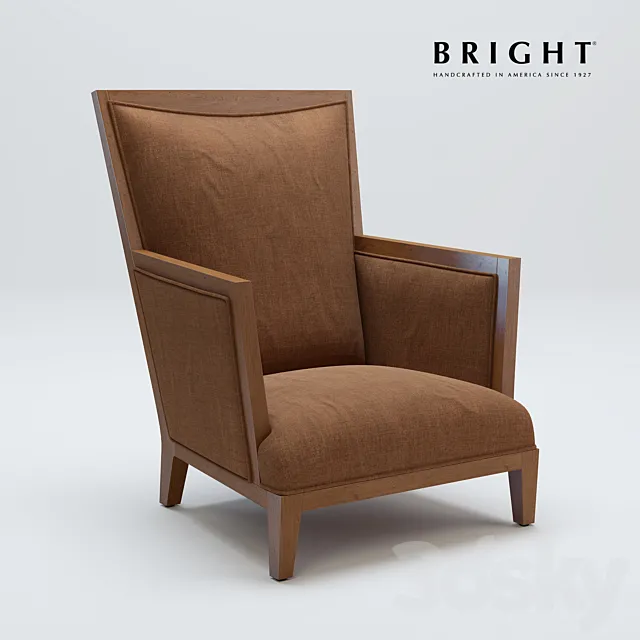 BRIGHT LORIN LOUNGE CHAIR PLAIN - MOD.7200DA 3D Model