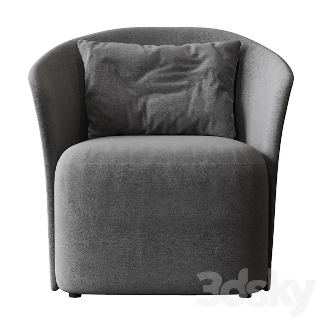brighten soft armchair 3D Model