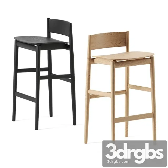 Brina Barstool By Porro 3D Model Free
