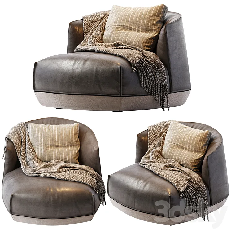 Brioni outdoor armchair 3D Model Free