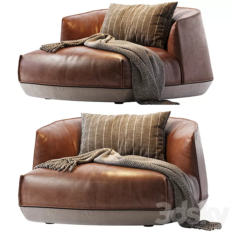 Brioni outdoor armchair 3D Model Free