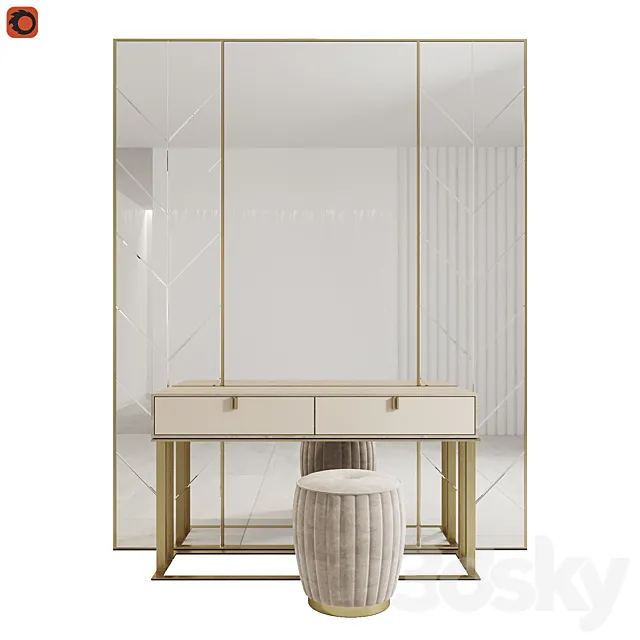 Brisbane Console Table FRATO 3D Model