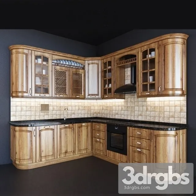 Bristol Kitchen Cabinet 3D Model Free