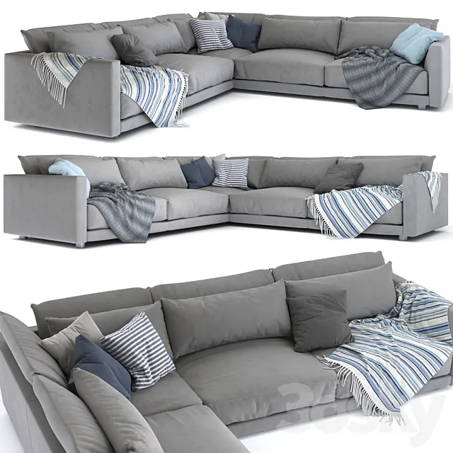 Bristol Poliform corner sofa 3D Model