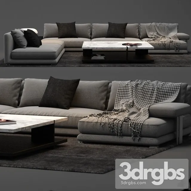 Bristol Sofa 01 3D Model Free