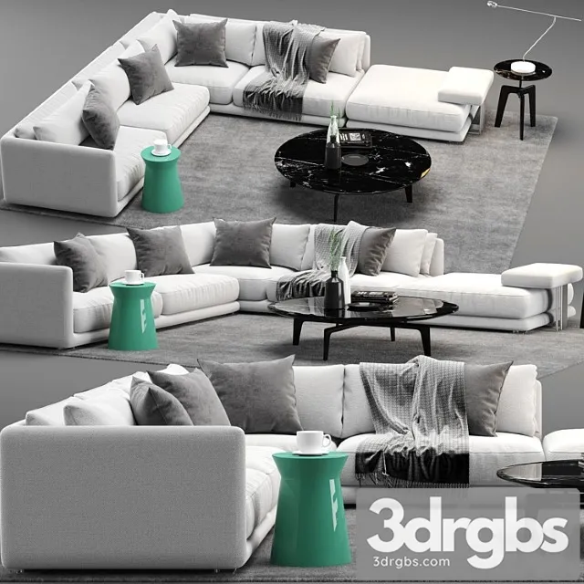 Bristol sofa poliform 2 3D Model Free