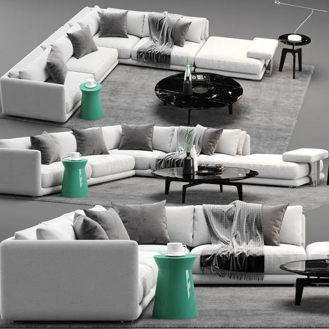 Bristol Sofa Poliform 3D Model