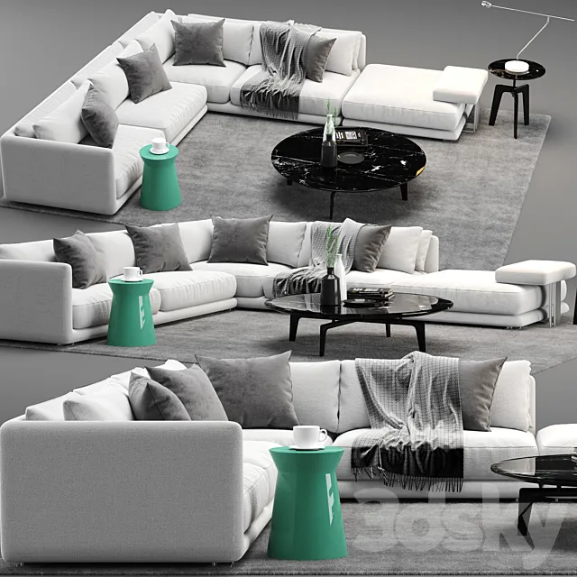 Bristol Sofa Poliform 3D Model