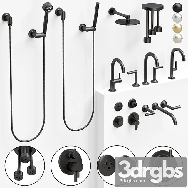 Brizo Bathroom Odin Set 3D Model Free