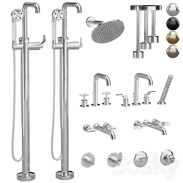 brizo_bathroom_litze_faucet_set 3D Model