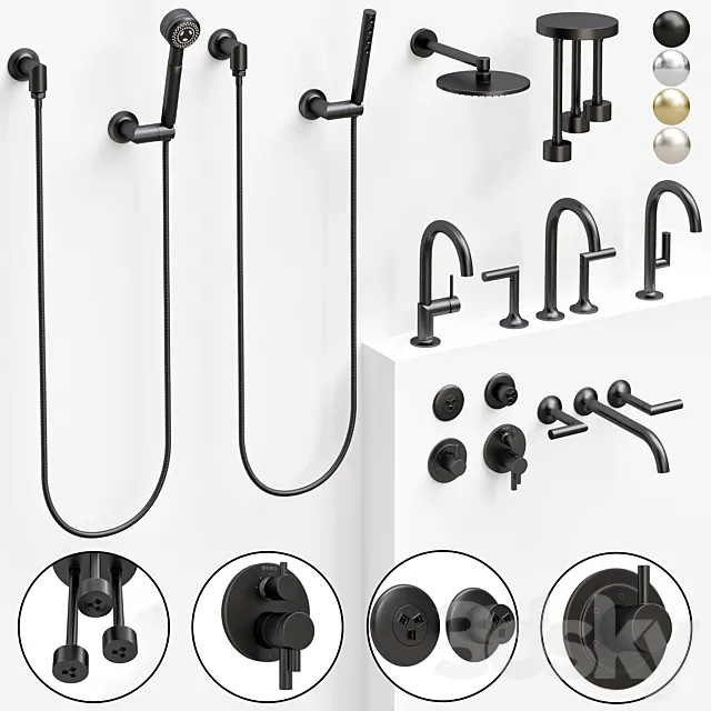brizo_bathroom_odin_faucet_set 3DModel