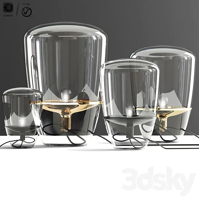 Brokis Balloons Floor Table Lamp 3DModel