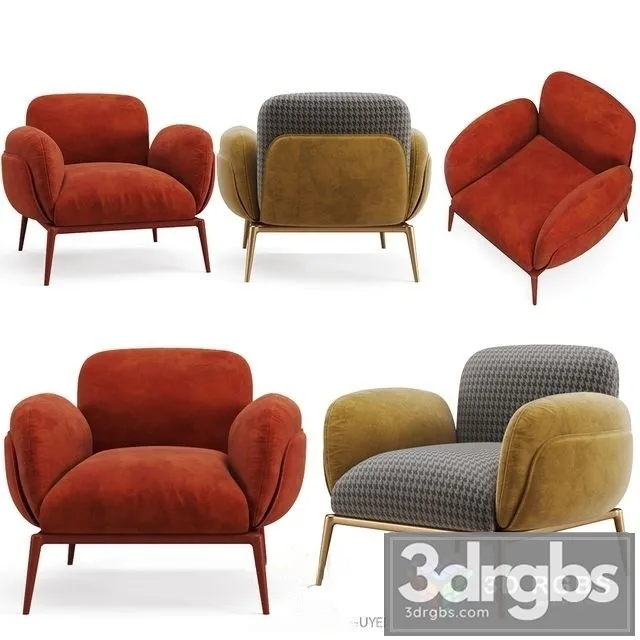 Broklyn Armchair 3D Model Free