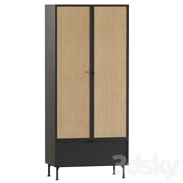 Bronte Swing cabinet Bronte-2 Black 3D Model