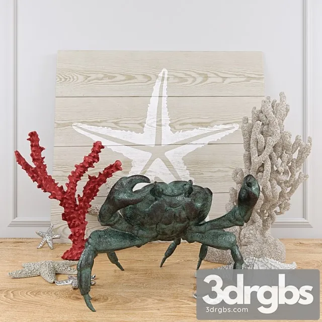 Bronze Crab Sculpture And Decor 3D Model Free