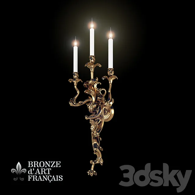 Bronze d`Art Louis XV Sconces 3DModel