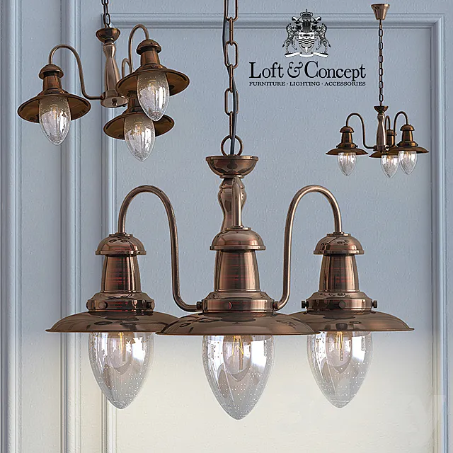 Bronzel Pendant 3 Suspension 3DModel