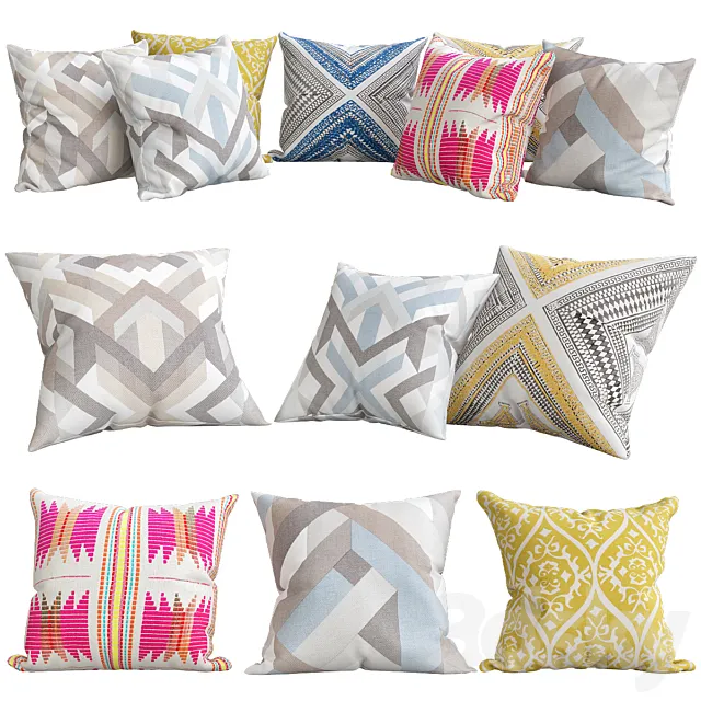 Brookhaven throw pillow 3D Model