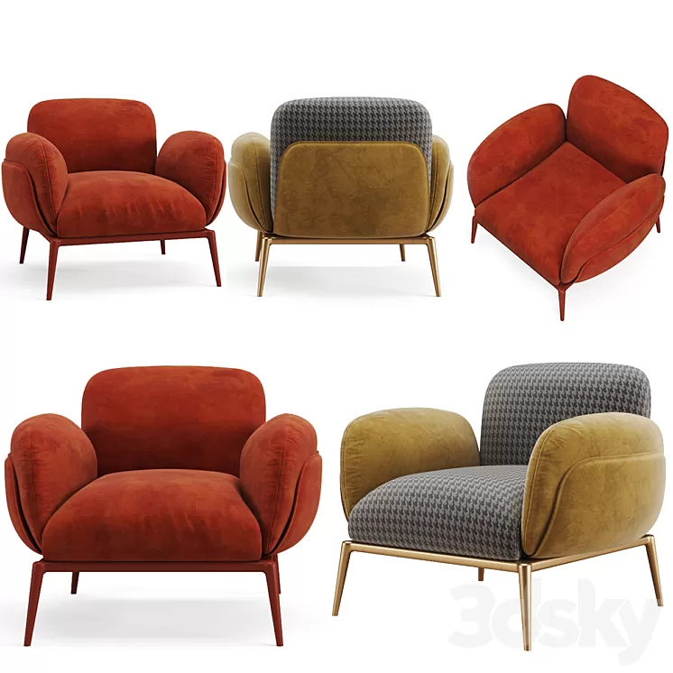 BROOKLYN Armchair 3D Model