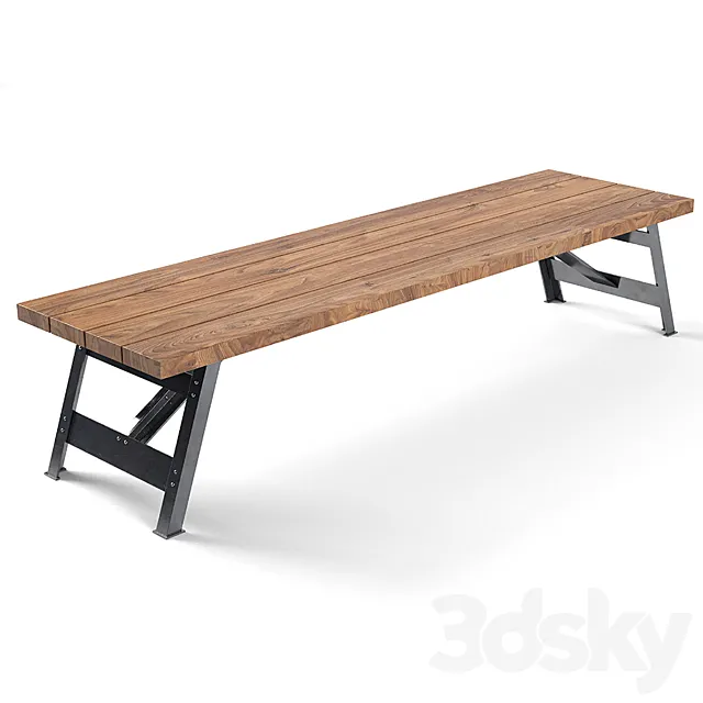 Brooklyn Table Base Satelliet 3D Model