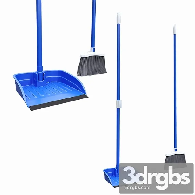 Broom dustpan set 3D Model Free