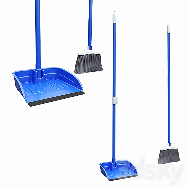 Broom Dustpan Set 3DModel