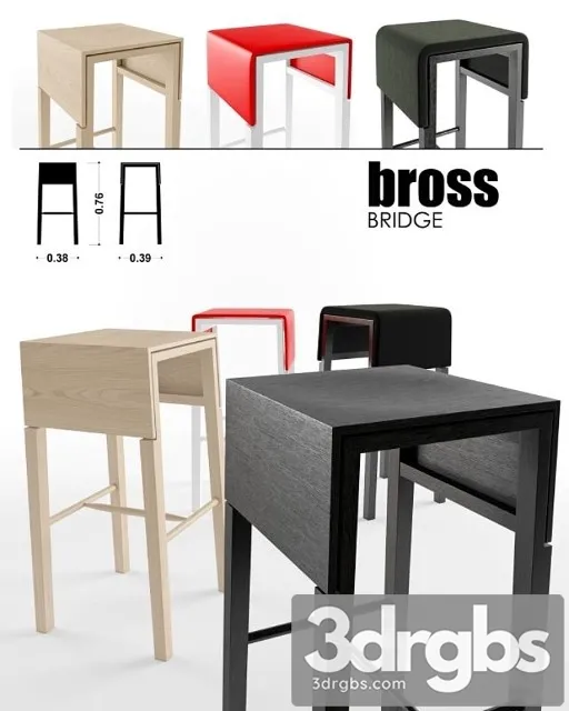 Bross Bridge Stool 3D Model Free
