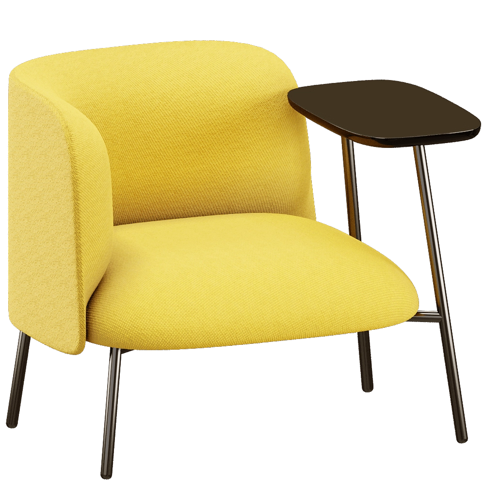 Bross - Lounge armchair with table SIT 2100 3D Model