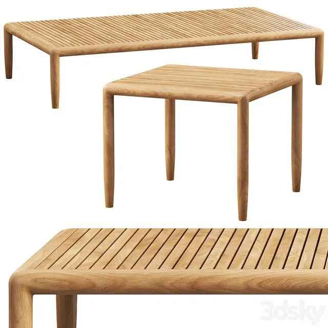 Brown Jordan Maldives coffee tables (2 options) 3D Model