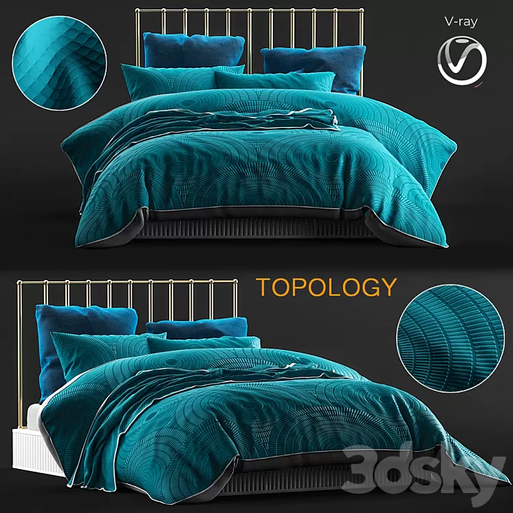 Browse our luxury designed quilt covers 3D Model
