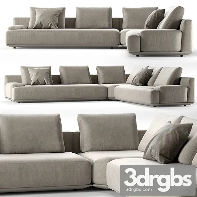 Bruce sofa 2 3D Model Free