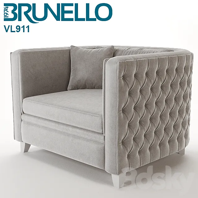 Brunello 1974 VL911 Armchair 3D Model